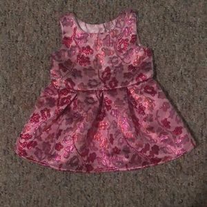 Pink Jacquard Formal Dress